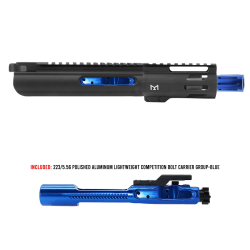 AR-15 5.56 NATO 5'' PISTOL - FORGED UPPER WITH 4'' M LOK HANDGUARD- SLICK SLIDE-INCLUDEG BLUE BCG- UPPER ASSEMBLY 